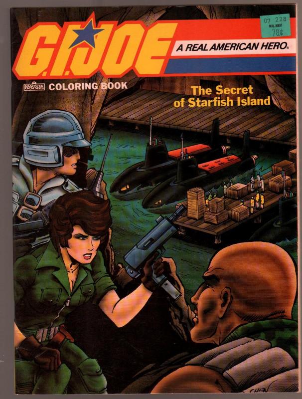 G.I. Joe Coloring Book 1987-Secret of Starfish Island-Frank Stringer-VF