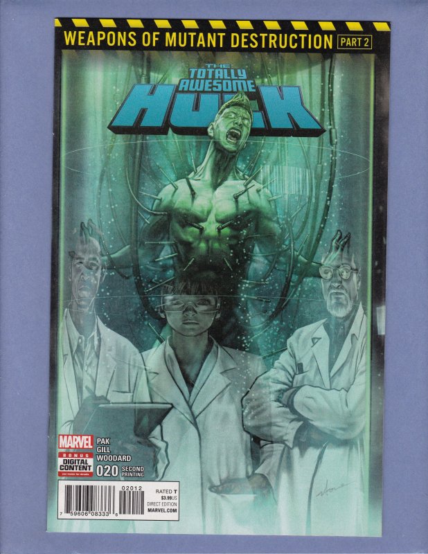 Totally Awesome Hulk #20 NM Second Print Variant Marvel 2017