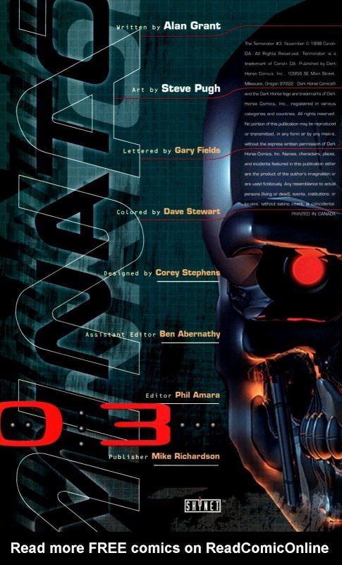 THE TERMINATOR #03 (1998) STEVE PUGH | MOVIE SPECIAL