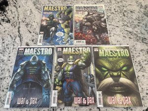 Lot Of 5 Maestro Marvel Comic Books Pax #1 2 3 4 5 NM 1st Prints Hulk War 3 J432