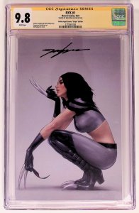 NYX #1 (2024) CGC 9.8 Golden Apple Virgin Comics Edition, signed Lee!