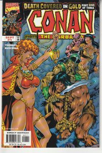 Conan – Death Covered in Gold # 1  Roy Thomas and John Buscema return !