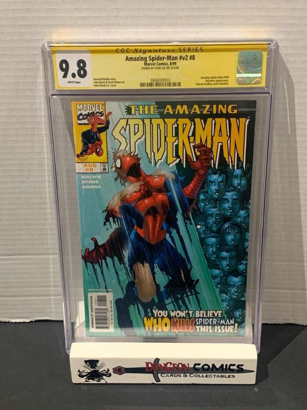 Amazing Spider-Man Vol 2 # 8 Cover A CGC 9.8 1999 SS Stan Lee [GC32]