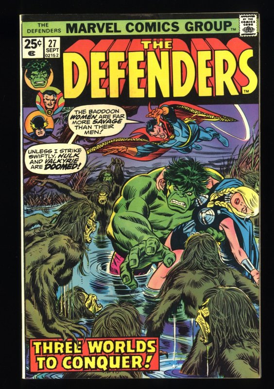 Defenders #27 NM- 9.2 1st Cameo of Starhawk!