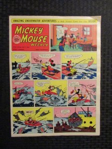1955 May 7 MICKEY MOUSE 12pg Weekly Comic FVF 7.0 20,000 Leagues Under the Sea