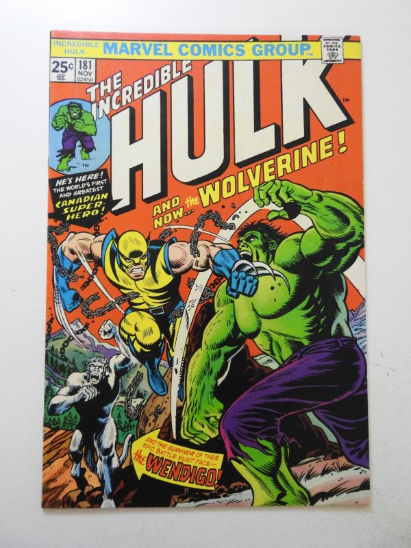 The Incredible Hulk #181 (1974) VF Condition! MVS intact!