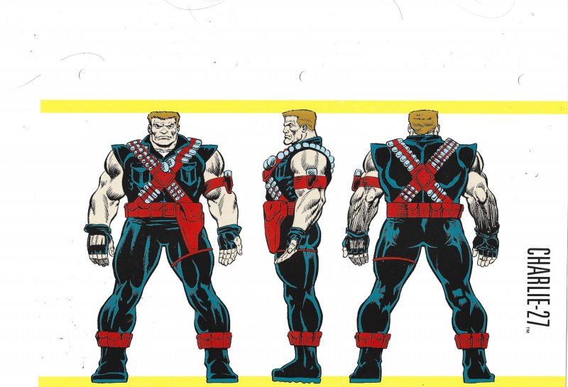 Official Handbook of the Marvel Universe Sheet- Charlie-27