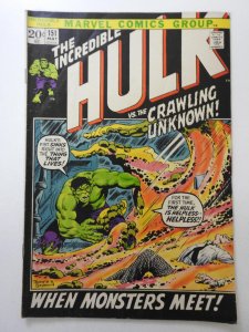 The Incredible Hulk #151 (1972) When Monsters Meet! Solid VG Condition!!