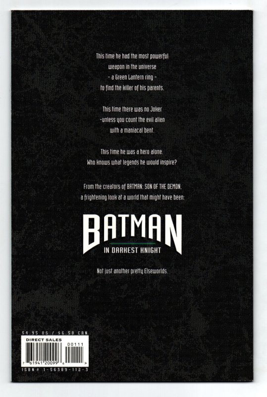 Batman In Darkest Knight - Green Lantern Elseworlds - JLA - 1994 - (-NM)