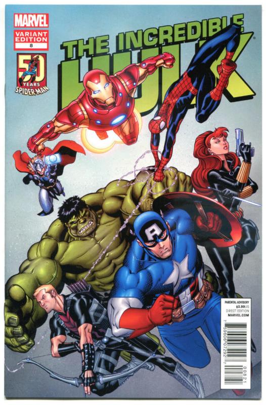 HULK #8 Variant, NM-, Thor, Iron Man, Incredible, 2012, more Marvel in store