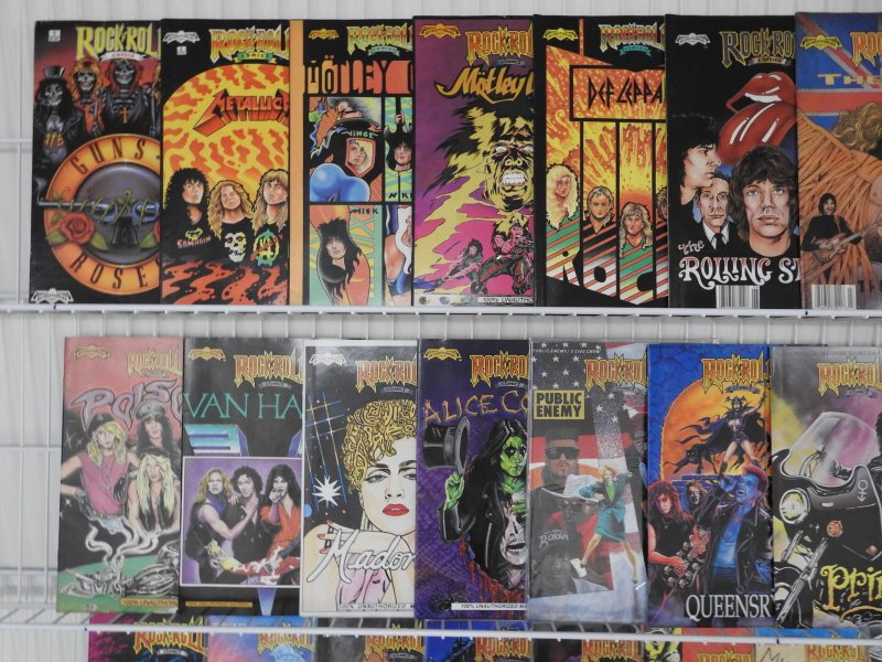 Huge Lot 80+ Rock n Roll Comix W/ Ozzy Osbourne, David Bowie, Grateful Dead+ VF-