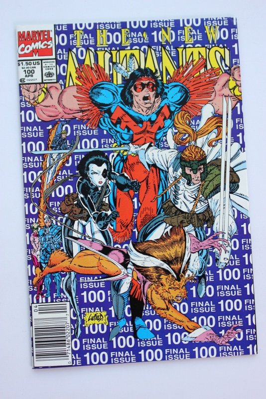 The New Mutants #100 (1991) Newstand [Key Issue] NM