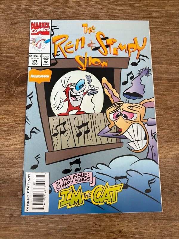 The Ren & Stimpy Show # 21 NM Marvel Comic Book Nickelodeon Cartoon 18 J355