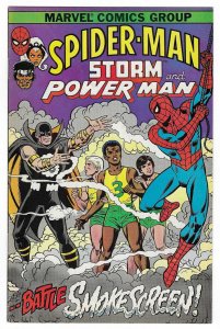 Spider-Man, Storm and Power Man Marvel Comics Group cover (1981)