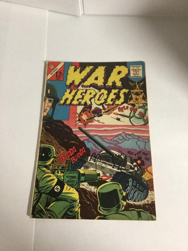 Army War Heroes 3 Vg+ Very Good+ 4.5 Charlton Comics Silver Age