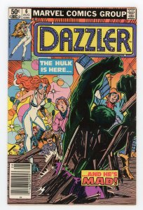Dazzler #6 Tom DeFalco Hulk Newsstand NM-