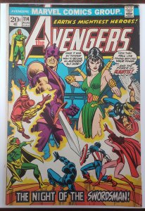Avengers 114 1st cover appearance of Mantis lower grade comic