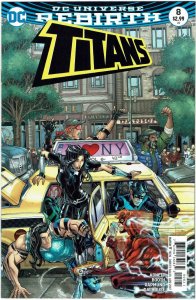 Titans #8 (2016 v3) Dan Abnett  Nick Bradshaw Variant Fearsome Five NM