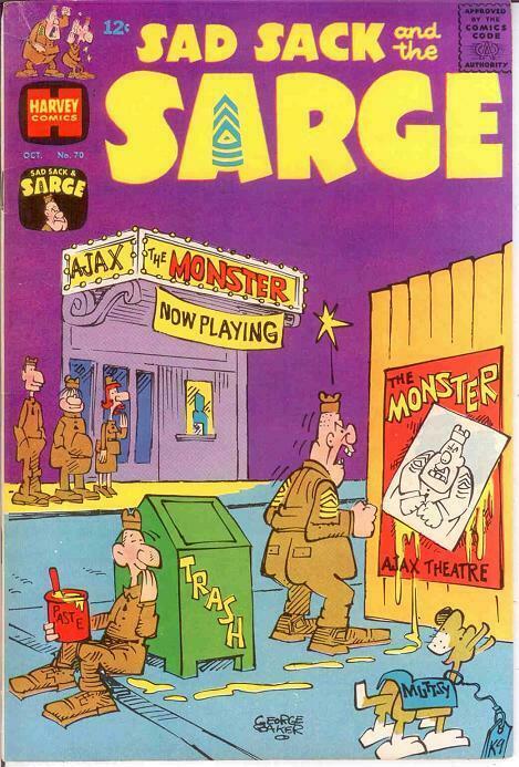 SAD SACK & THE SARGE (1957-1982) 70 VF-NM Oct. 1968 COMICS BOOK