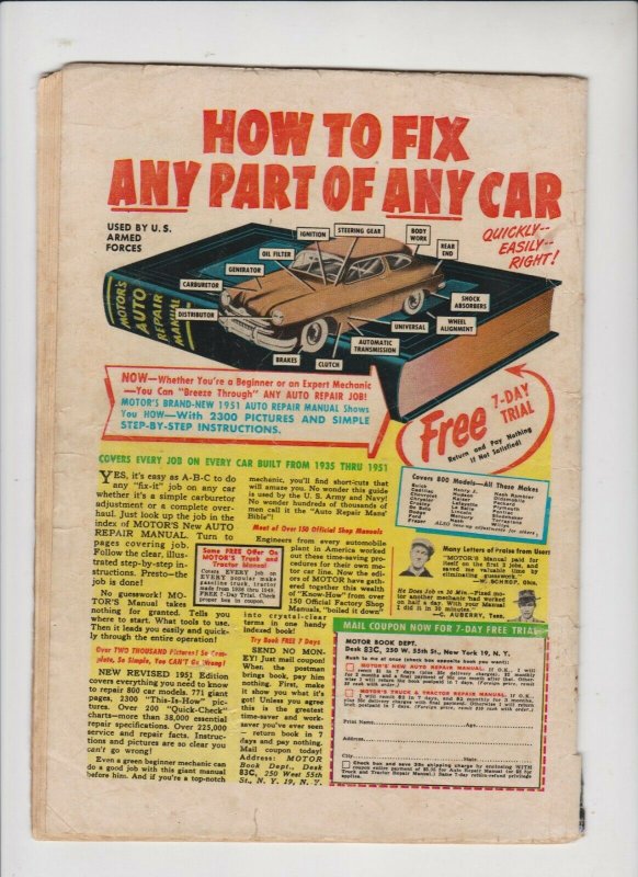 JOE PALLOKA #66 1952 HARVEY PUBLICATIONS / LOW GRADE / GD