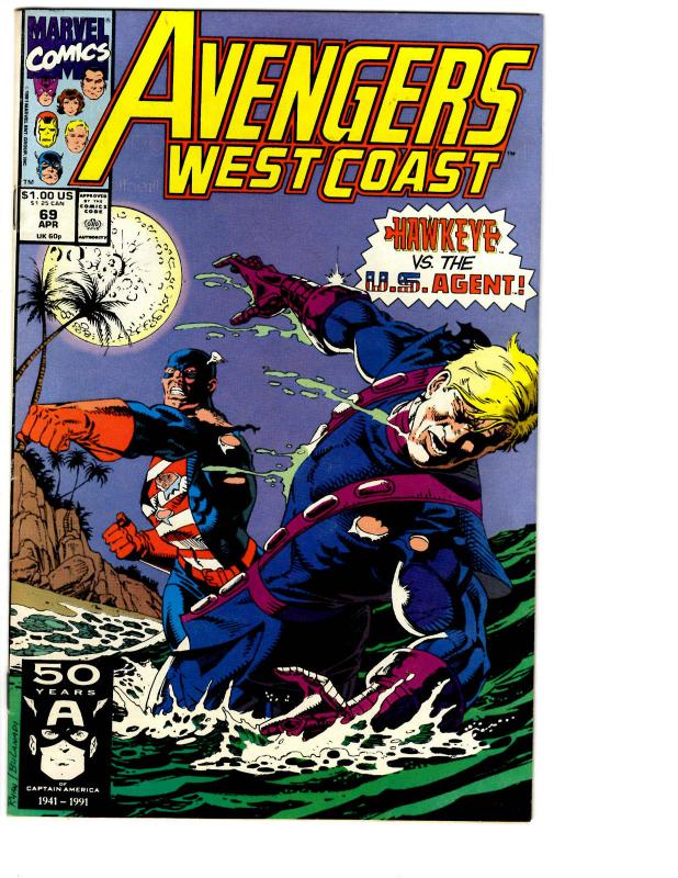 10 Avengers West Coast Marvel Comic Books # 61 62 63 64 65 66 67 68 69 70 BH6