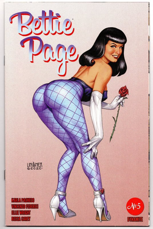 Bettie Page #5 Cover C Linsner (Dynamite, 2020) VF/NM [ITC569]