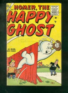 HOMER, THE HAPPY GHOST #9 1956-BASEBALL CVR-DAN DeCARLO VG