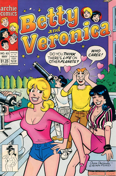 Betty And Veronica 63 Vf Archie Star Gazing Gag Comic Books Modern Age Archie Comics 8599