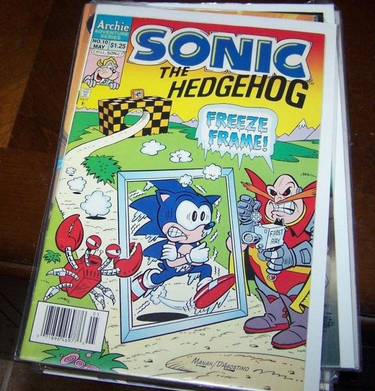 Sonic the Hedgehog #10 (May 1994, Archie) rare hard to find collectble