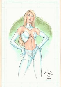 Emma Frost White Queen Color Commission 2011 by Ethan Van Sciver & Laura Martin