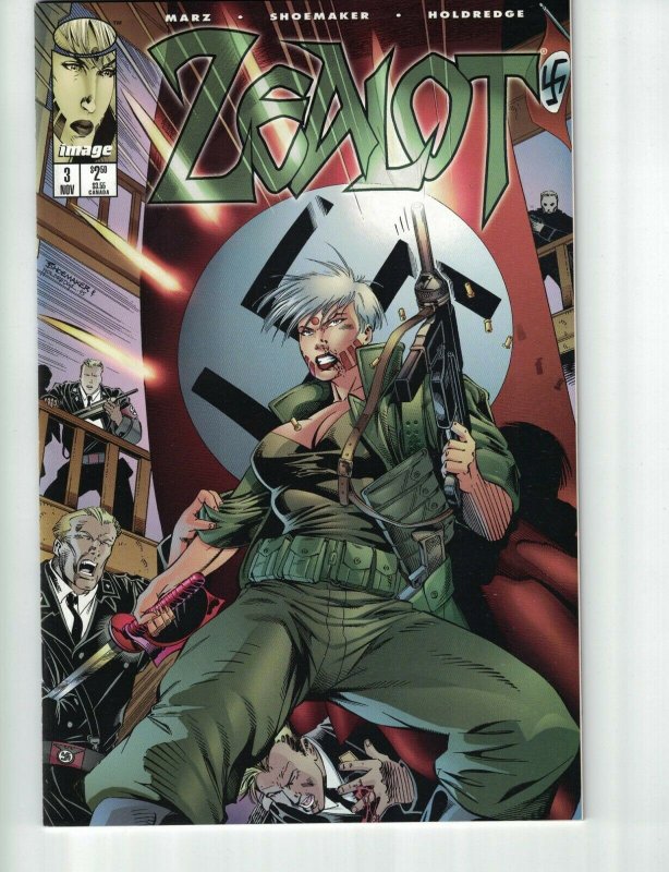 Zealot #3 rare error duplicate interior pages - Image comics - Wildcats spin-off