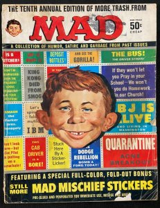 MAD MAGAZINE SPECIAL 10TH ANNUAL EDITION (MISSING STICKER INSERT) VG