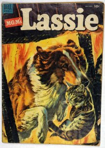 Lassie #12 Good 2.0 Dell July-Sept 1953. Rocky Langford marries Gerry Lawrence.