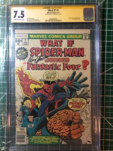What If? #1 (1977) Signed Roy Thomas   CGC 7.5 graded