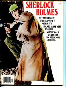 MAG: Sherlock Holmes 7/1976-E-Go-Peter Cushing-Basil Rathbone-movie pix-VG/FN