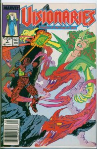 Visionaries #4 Marvel Comics 1988 VF Newsstand Variant