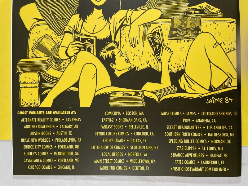 Love and Rockets Magazine #1 Ghost Variant  2016 Fantagraphics