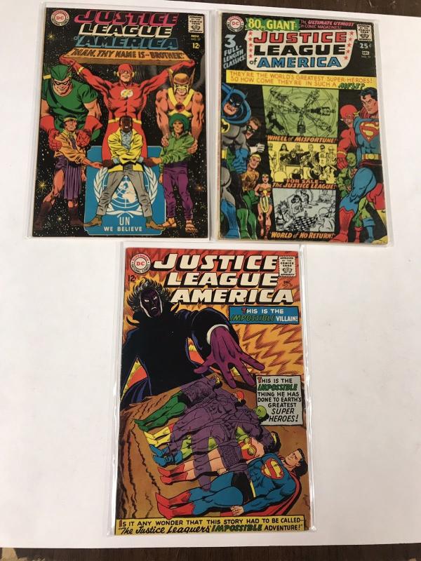 Justice League Of America 51 52 53 54 55 56 57 58 59 Fn-vf 58 Vg Dc Silver Age