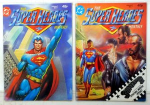 Super Heroes Monthly UK Lot 2 #5, 7 London Editions 1981 Reprint DC Comics