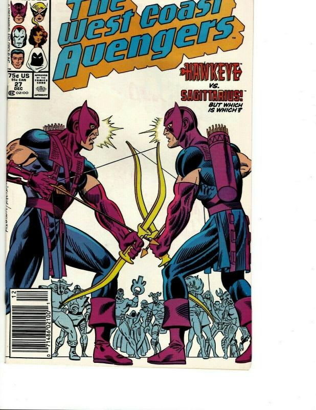 11 Marvel Comics West Coast Avengers # 24 26 27 28 29 30 31 33 35 36 38 WS13