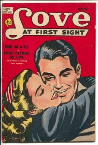 Love At First Sight #13 1952-Ace-spicy art-headlights-lingerie-elusive issue-VF-