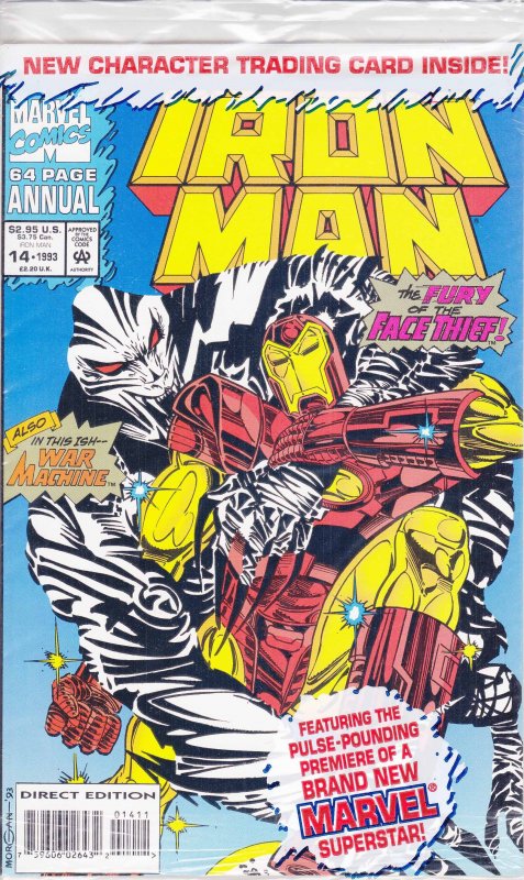 Iron Man (1st Series) Annual #14 (with card) VF/NM ; Marvel | War Machine