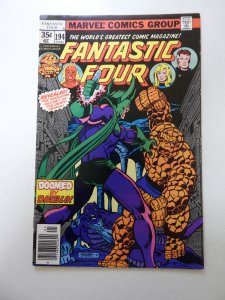 Fantastic Four #194 (1978) FN- condition stains back cover