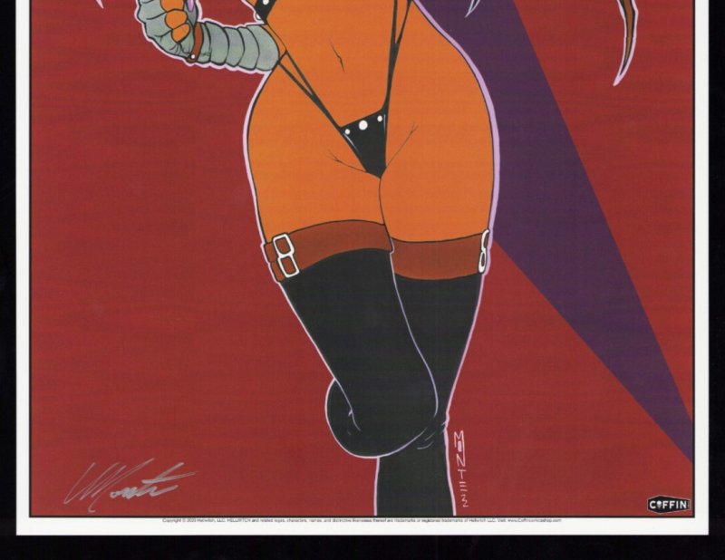 Hellwitch Forbidden #1 Nagelesque Edition By Monte Moore 11 x 17 Print SIGNED