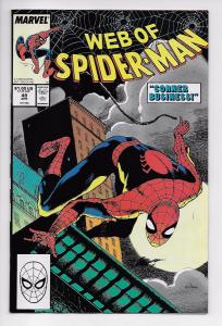 Web of Spider-Man #49 - Corner Business (Marvel, 1989) - NM