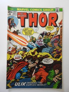 Thor #211 (1973) FN- Condition! moisture stain