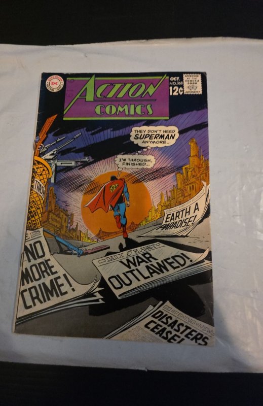 Action Comics #368 (1968)super girl.story