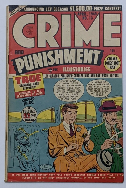 Crime And Punishment #13 (Apr 1949, Lev Gleason) FN- 5.5 Charles Biro cover 
