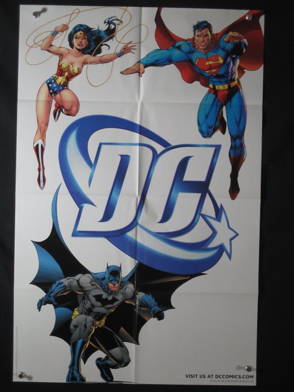 DC Comics Promo Poster 34x22 SUPERMAN BATMAN