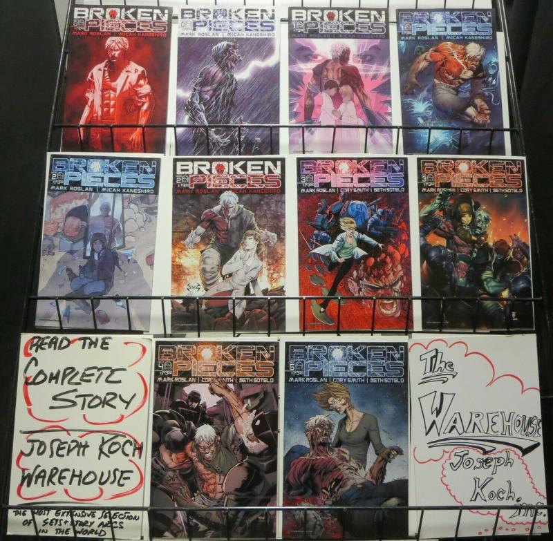 BROKEN PIECES (2011 ASPEN) 0A-5A,0B-3B   COMPLETE+ COMICS BOOK